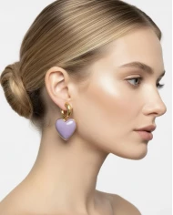 Pendientes Amira lilas