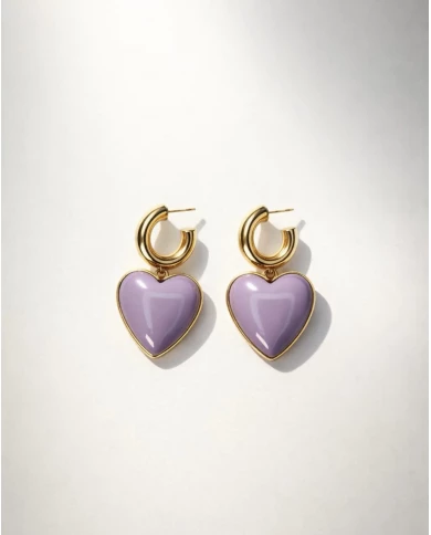 Pendientes Amira lilas