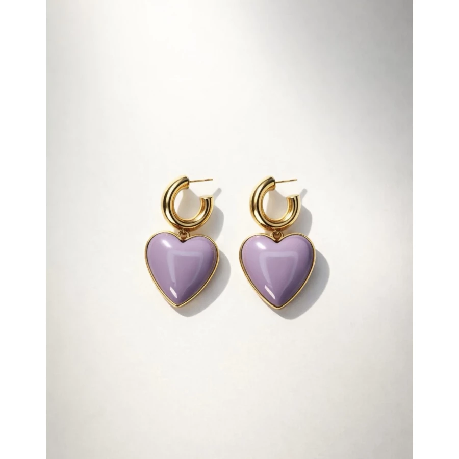 Pendientes Amira lilas