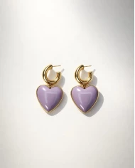 Pendientes Amira lilas
