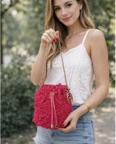 Bolso saco LaCarrie Fucsia