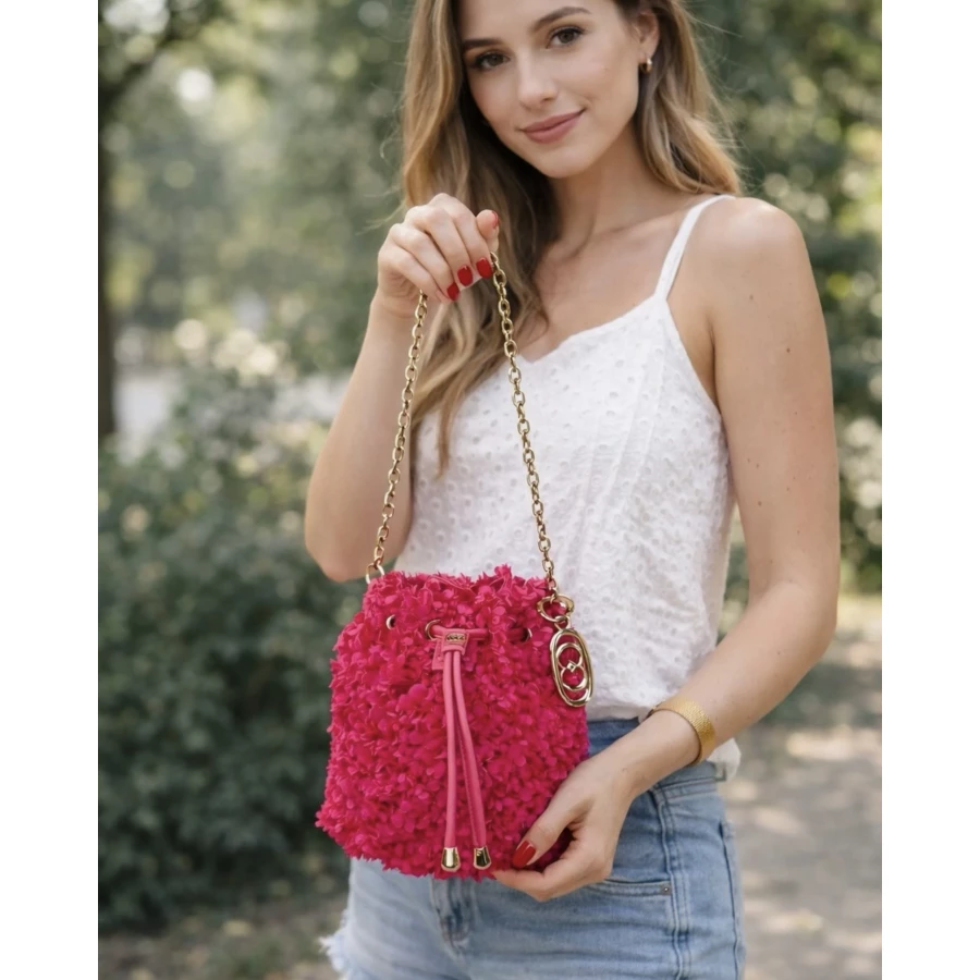 Bolso saco LaCarrie rosa