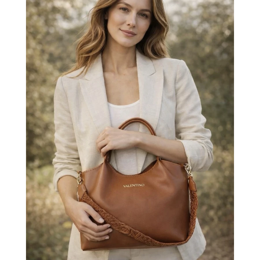 Bolso Valentino marrón shopping