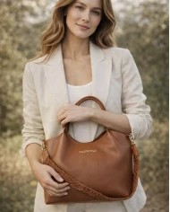Bolso Valentino marrón shopping