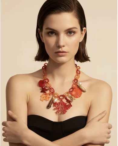 Collar Bruna naranja