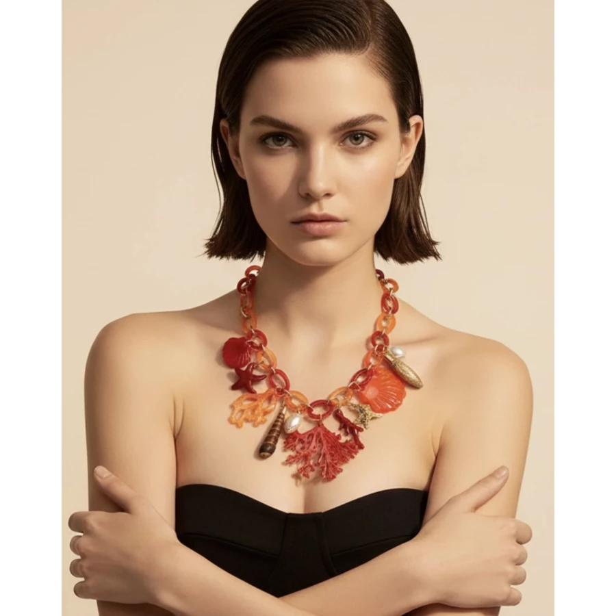 Collar Bruna naranja