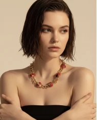 Collar Mariquitas Doradas