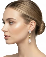 Pendientes Luzia dorados