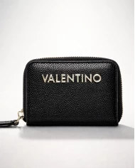 Monedero Bette mini negro dorado by Valentino
