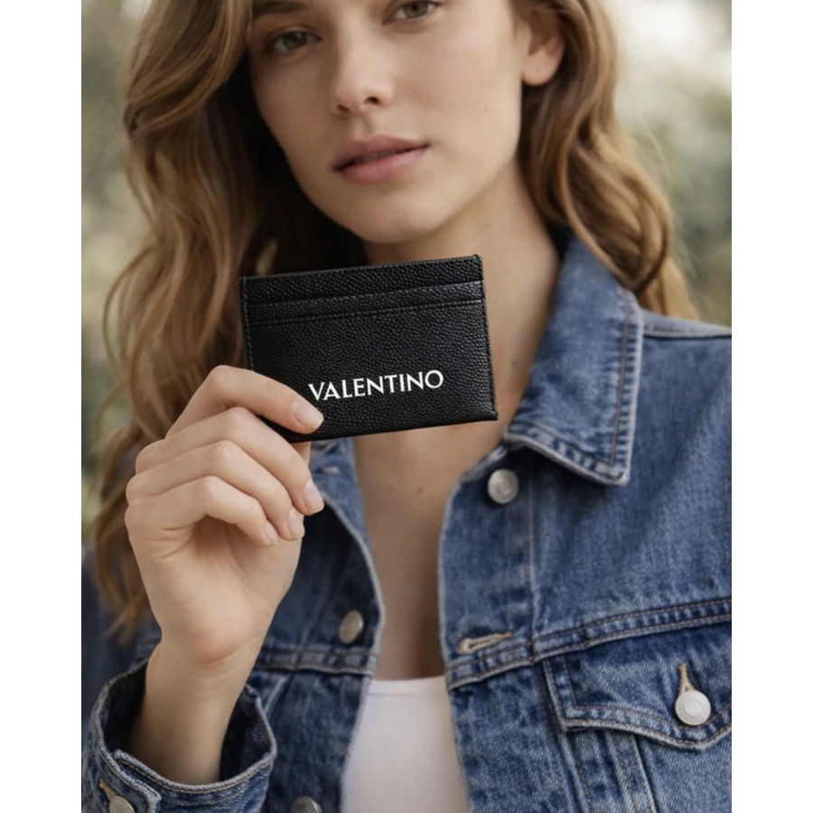 Tarjetero negro James unisex (Valentino)