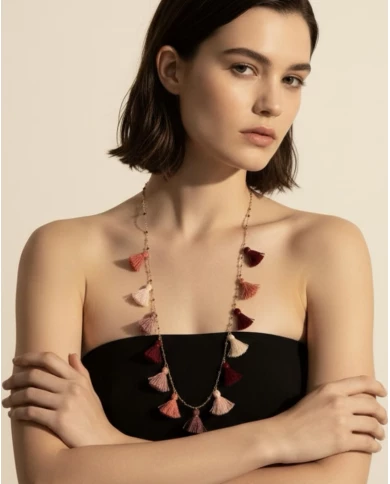 Collar Sea colores rojizos