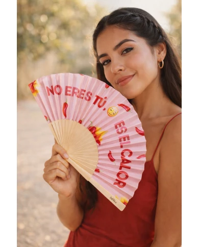 Abanico - No eres tú, es el calor