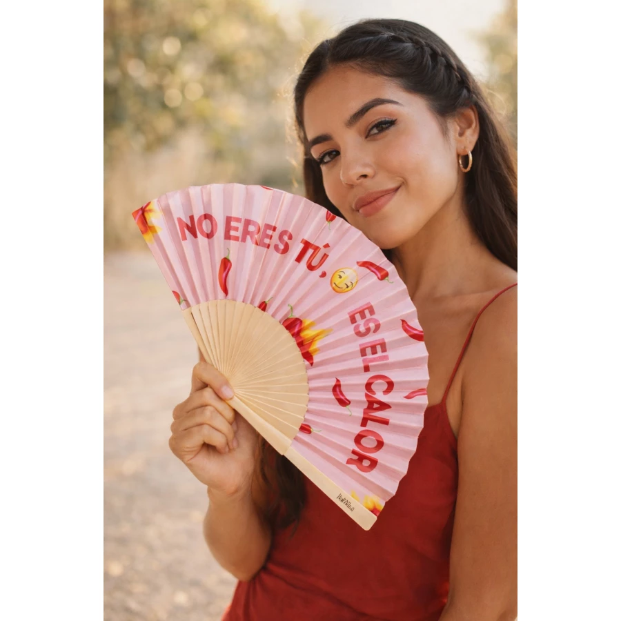 Abanico - No eres tú, es el calor