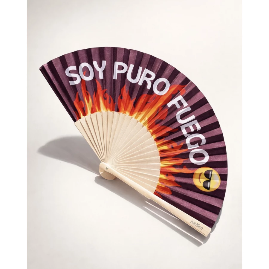 Abanico Soy puro fuego