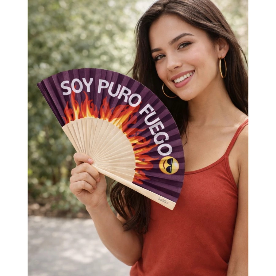 Abanico Soy puro fuego