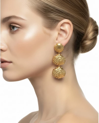 Pendientes Oceana dorados