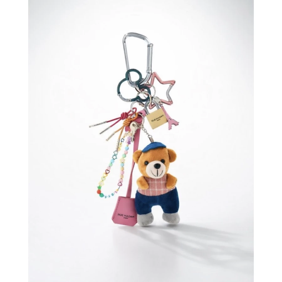Llavero Teddy con charms (Rue Madam)