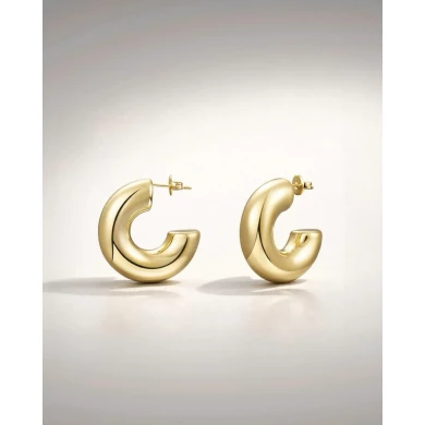 Pendientes acero Gold Margot