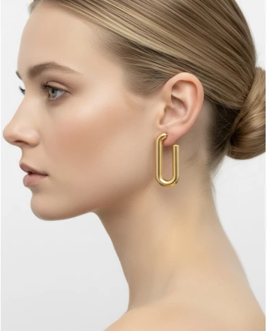 Pendiente acero Gold Milbe Pendiente acero Gold Milbe