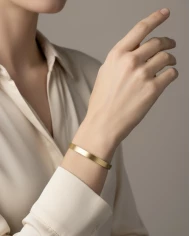 Pulsera acero dorada Sown