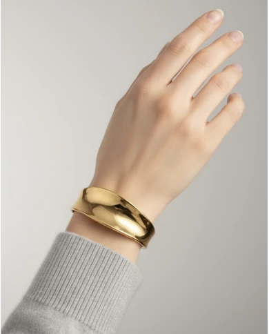 Pulsera acero dorada Luminis