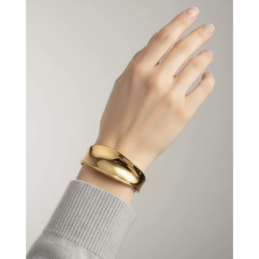 Pulsera acero dorada Luminis