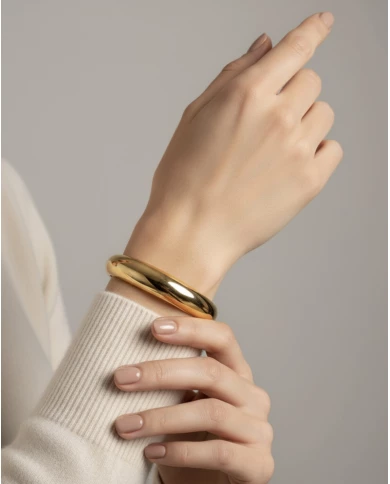 Pulsera acero dorada Solara