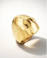 Anillo acero dorado Martilla Anillo acero dorado Martilla