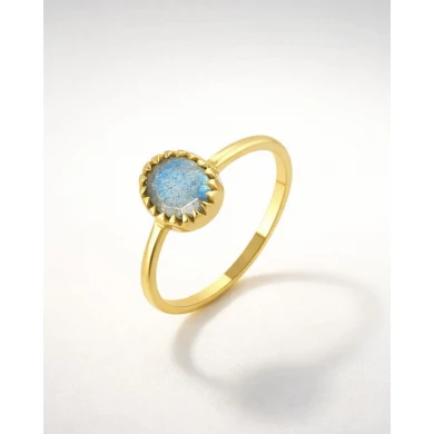 Anillo plata Labradorita Sisi