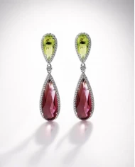 Pendientes Isla plata circonitas