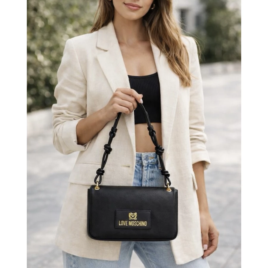 Bolso Love Moschino Midi Negro