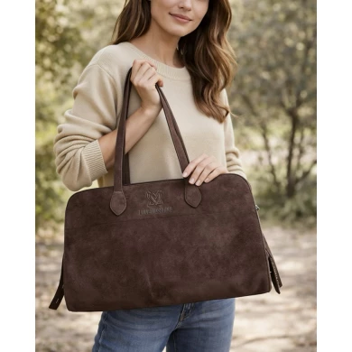 Bolso Love Moschino Velour marrón Bolso Love Moschino Velour marrón