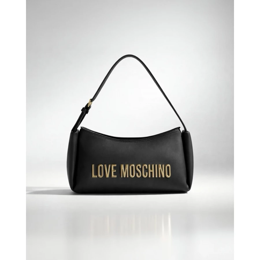 Bolso tipo baguette negro by Love Moschino