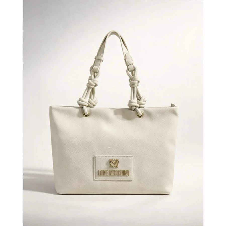 Bolso Love Moschino Tote Marfil