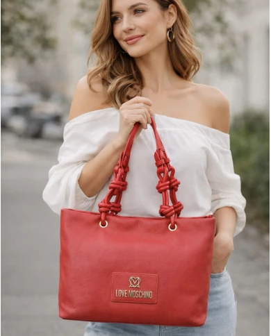 Bolso Love Moschino rojo tote