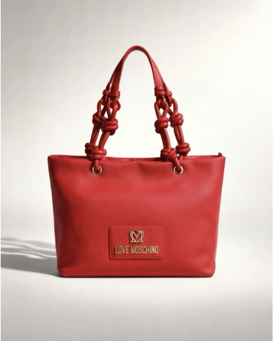 Bolso Love Moschino rojo tote