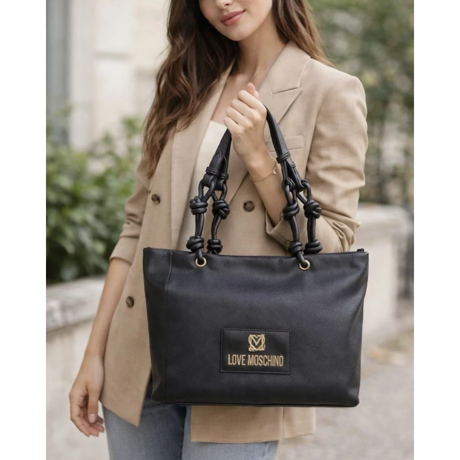 Bolso Love Moschino negro tote