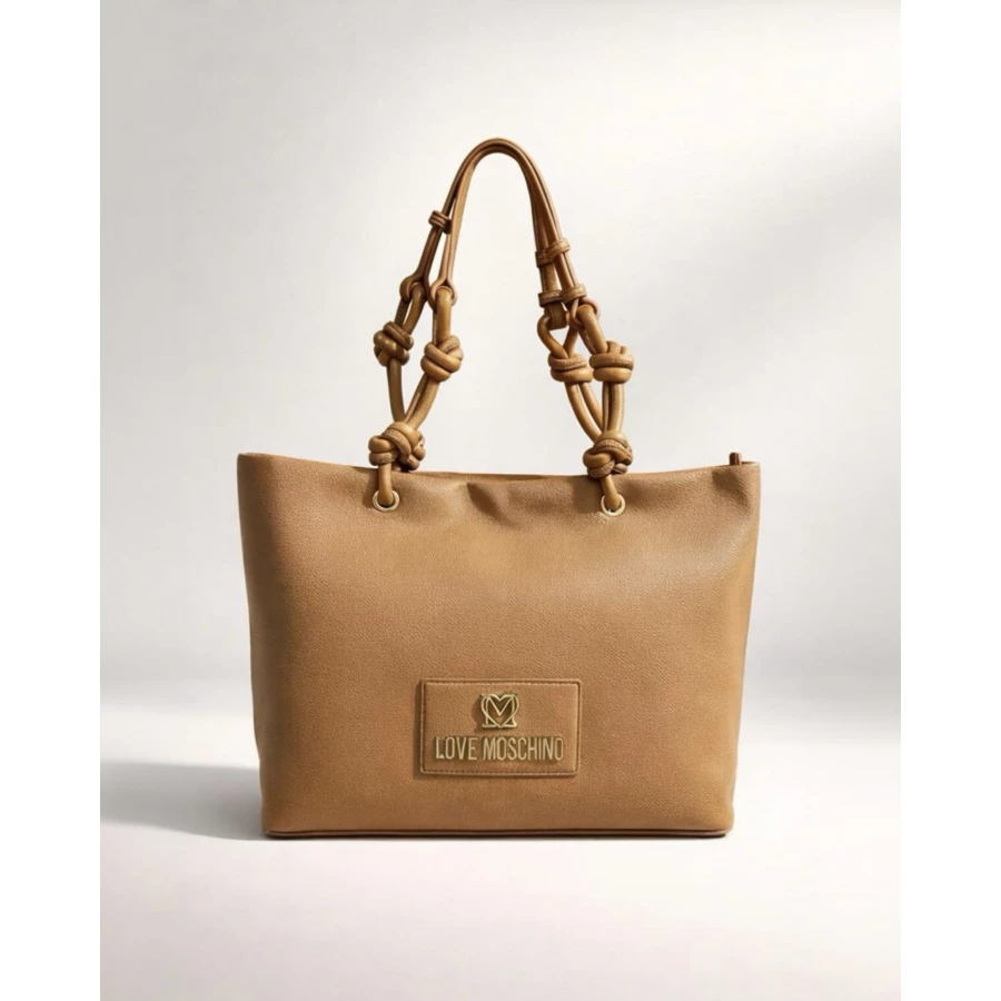 Bolso marrón tote by Love Moschino