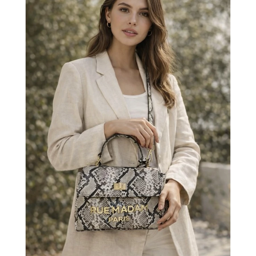 Bolso Rue Madam Les Jours XS Exotic gris