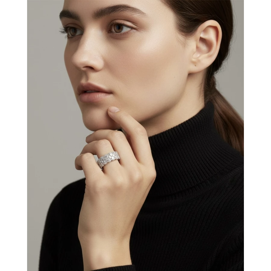 Anillo Orien plateado