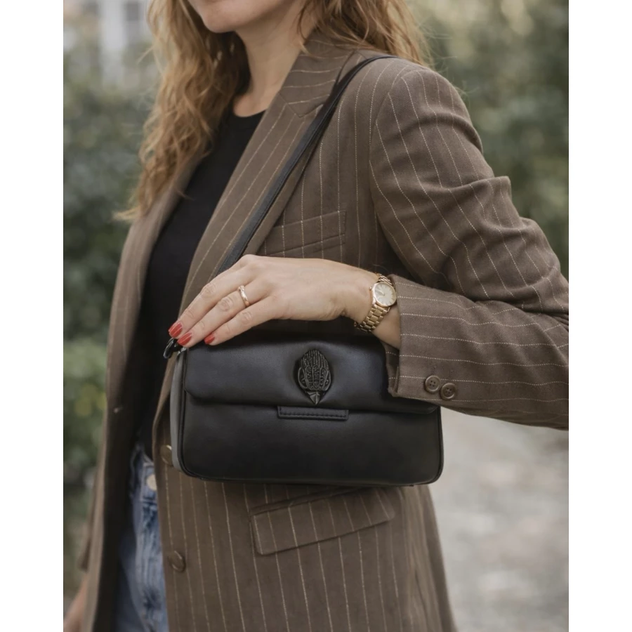 Bolso Kurt Geiger negro Oxford mini