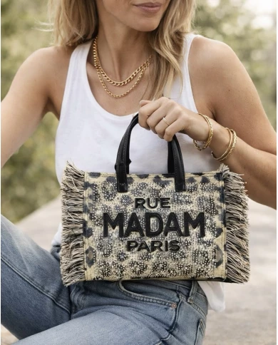 Bolso Rue Madam Casablanca Mini Tote Leopard