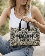 Bolso Rue Madam Casablanca Mini Tote Leopard