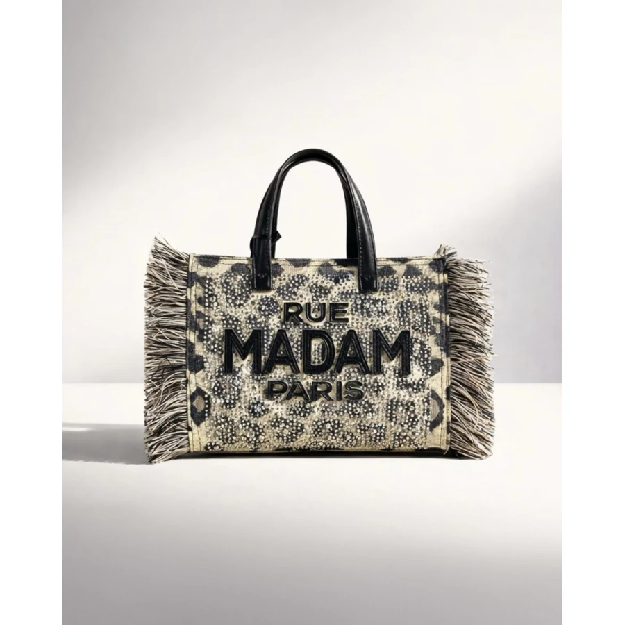 Bolso Rue Madam Casablanca Mini Tote Leopard