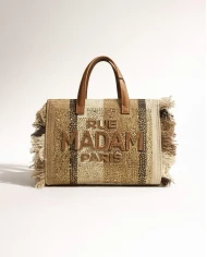 Bolso Rue Madam Casablanca Tote Stripes Brown