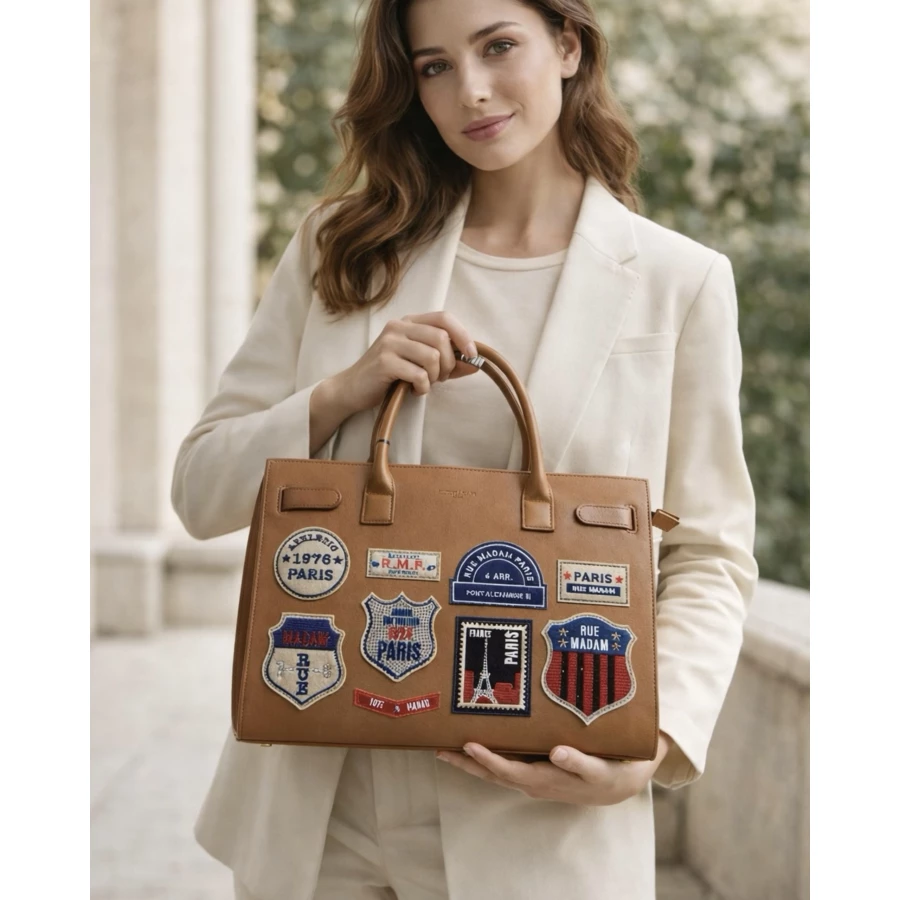 Bolso Rue Madam St. Germain Tote Cognac