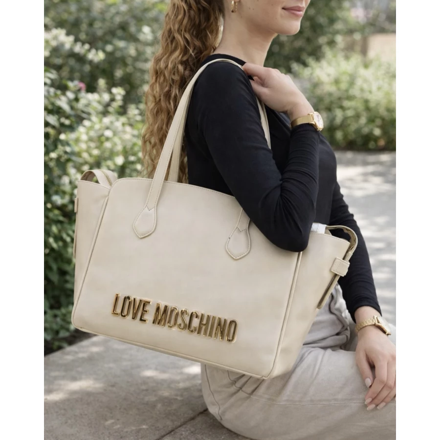 Bolso Love Moschino blanco roto Belinda