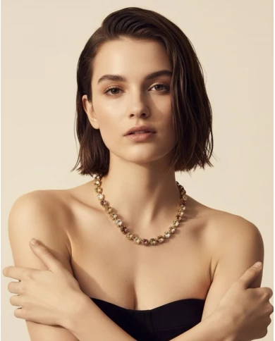 Collar Aura Dorada Multicolor