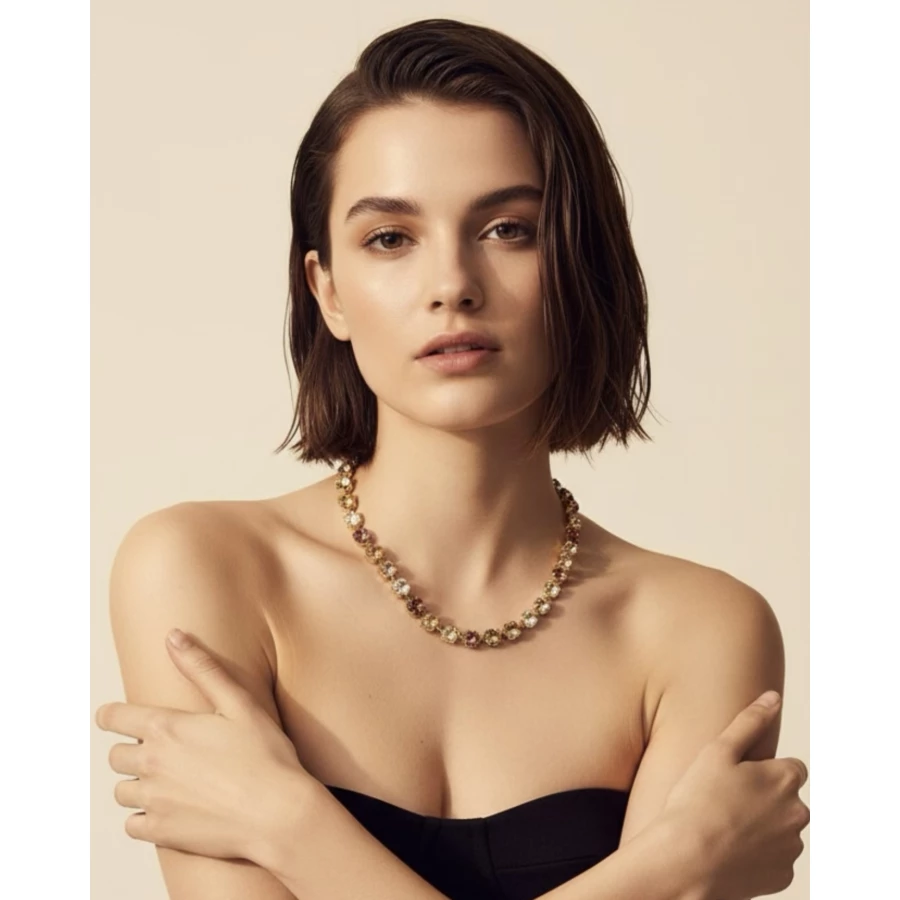 Collar Aura Dorada Multicolor