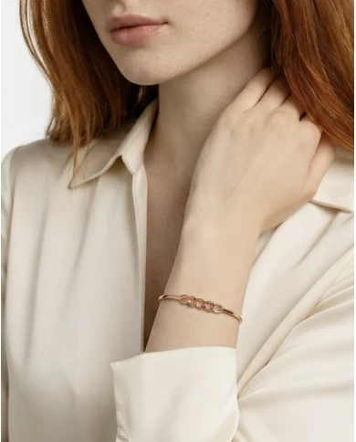 Brazalete Aluna oro rosa